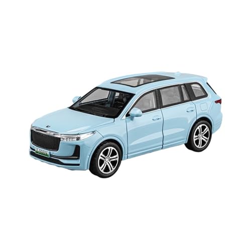 YRXIAO Metall-Automodelle bausatz 1 32 Für Ideal Auto Modell Neue Energie Auto Modell Simulation Legierung Mit Sound Und Licht Sammlung Ornamente Für Wohndekorationen(Blau) von YRXIAO