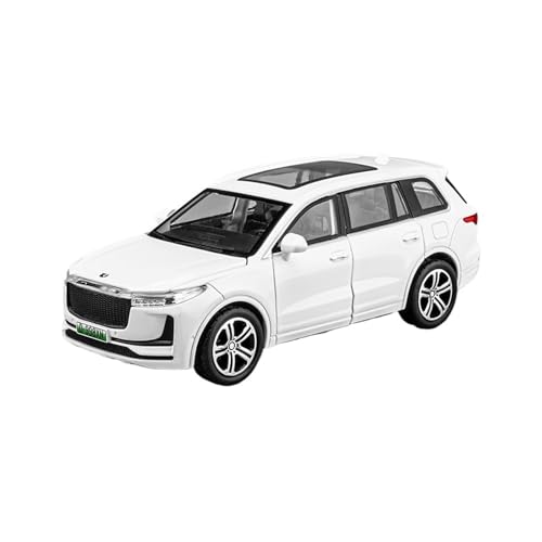 YRXIAO Metall-Automodelle bausatz 1 32 Für Ideal Auto Modell Neue Energie Auto Modell Simulation Legierung Mit Sound Und Licht Sammlung Ornamente Für Wohndekorationen(White) von YRXIAO