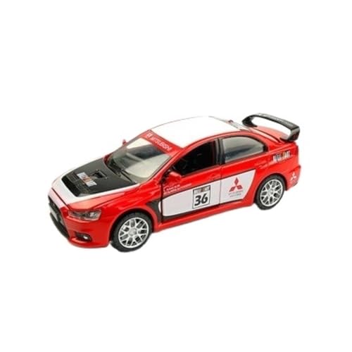 YRXIAO Metall-Automodelle bausatz 1 32 Für Mitsubishi Lancer Wing Hao Lushen Automodell Simulationslegierung Mit Pull Back Action Für Wohndekorationen(Rot) von YRXIAO