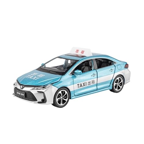 YRXIAO Metall-Automodelle bausatz 1 32 Für Toyota Crown Taxi Taxi Simulation Legierung Auto Modell Sound Und Licht Pull Back Sammlung Für Wohndekorationen(Blau) von YRXIAO