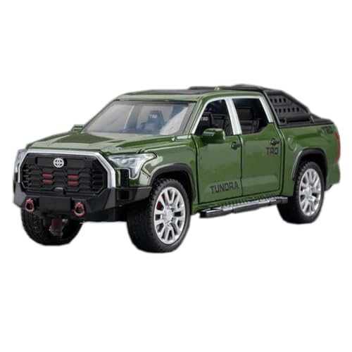 YRXIAO Metall-Automodelle bausatz 1 32 Für Toyota Tundra TRD Simulation Auto Modell Diecast Miniatur Fahrzeug Spielzeug Für Wohndekorationen(Grün) von YRXIAO