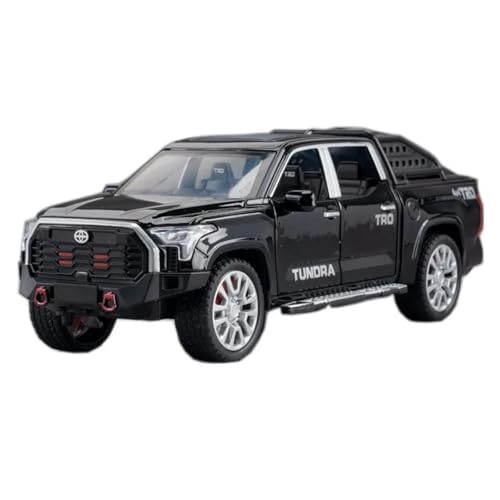 YRXIAO Metall-Automodelle bausatz 1 32 Für Toyota Tundra TRD Simulation Auto Modell Diecast Miniatur Fahrzeug Spielzeug Für Wohndekorationen(Schwarz) von YRXIAO