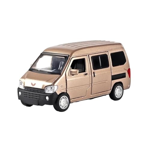 YRXIAO Metall-Automodelle bausatz 1 32 Für Wuling Rongguang Van MPV Legierung Auto Druckguss Metall Modell Sound Und Licht Spielzeug Sammlung Display Für Wohndekorationen(Gold) von YRXIAO