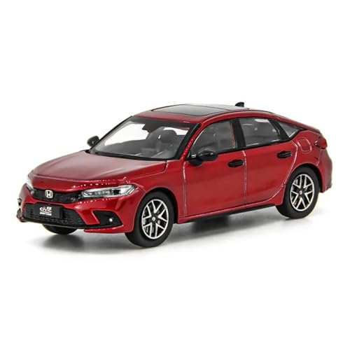 YRXIAO Metall-Automodelle bausatz 1 43 Für Honda Civic Hatchback 2023 Modell Simulation Auto Modell Miniatur Modell Spielzeug Sammlung Für Wohndekorationen(Rot) von YRXIAO