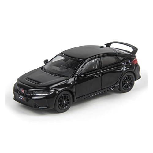 YRXIAO Metall-Automodelle bausatz 1 64 Für 2023 Honda Civic Type-R FL5 Metall Auto Modell Miniatur Auto Souvenir Display Geschenk Für Wohndekorationen(Schwarz) von YRXIAO
