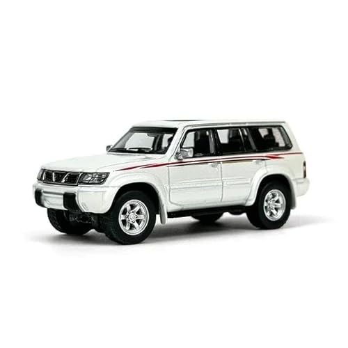 YRXIAO Metall-Automodelle bausatz 1 64 Für Nissan Patrol 1998 Y61 Statische Auto Modell Diecast Miniatur Fahrzeug Modell Sammlung Geschenk Für Wohndekorationen(White) von YRXIAO