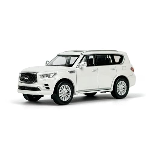 YRXIAO Metall-Automodelle bausatz 1 64 Skala Modell Für Infiniti QX80 2020 Miniatur Legierung Statische Fahrzeug Modell Spielzeug Geschenk Für Wohndekorationen(White) von YRXIAO