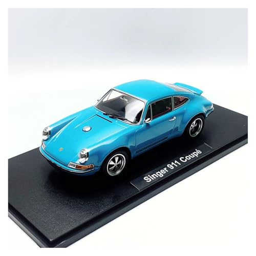 Metall-Automodelle bausatz 1:18 Diecast Legierung Für Porsche Singer 911 Coupe Spielzeug Autos Modell Klassiker Nostalgie Für Wohndekorationen(Blue) von YRXIAO