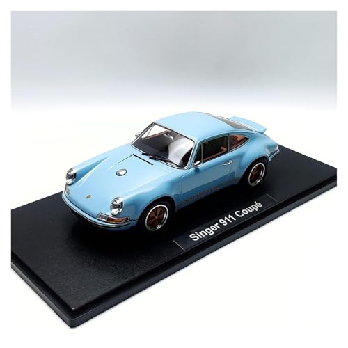 YRXIAO Metall-Automodelle bausatz 1:18 Diecast Legierung Für Porsche Singer 911 Coupe Spielzeug Autos Modell Klassiker Nostalgie Für Wohndekorationen(Light Blue) von YRXIAO