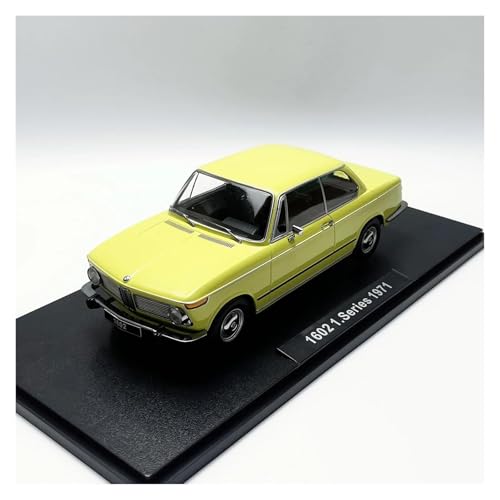 YRXIAO Metall-Automodelle bausatz 1:18 Druckgusslegierung Für BMW 2002 1602.1 Serie Spielzeug Oldtimer Modell Souvenir Statische Anzeige Für Wohndekorationen(Yellow) von YRXIAO