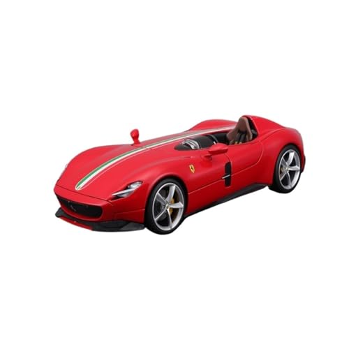 YRXIAO Metall-Automodelle bausatz 1:18 Für Ferrari Monza SP1 Feine Version Legierung Sportwagen Automodell Erwachsenensammlung Große Ornamente Rot Für Wohndekorationen(Red) von YRXIAO