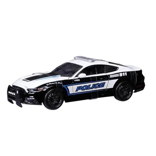 YRXIAO Metall-Automodelle bausatz 1:18 Für Ford Mustang GT Dodge Challenger Polizei 2015 Version Muscle Diecast Modell Fahrzeug Spielzeug Für Wohndekorationen von YRXIAO