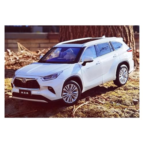 YRXIAO Metall-Automodelle bausatz 1:18 Für GAC Toyota Highlander 2022 Vierte Generation Automodell Mit Allen Türen Offen In Weiß Für Wohndekorationen von YRXIAO