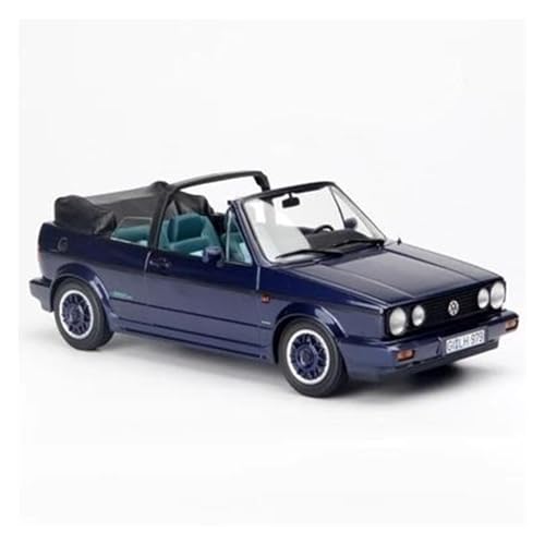 YRXIAO Metall-Automodelle bausatz 1:18 Für Golf 1990 Automodell Cabrio-Version Sammlerstück Kann Die Türanzeige Nicht Öffnen Für Wohndekorationen(Blue) von YRXIAO