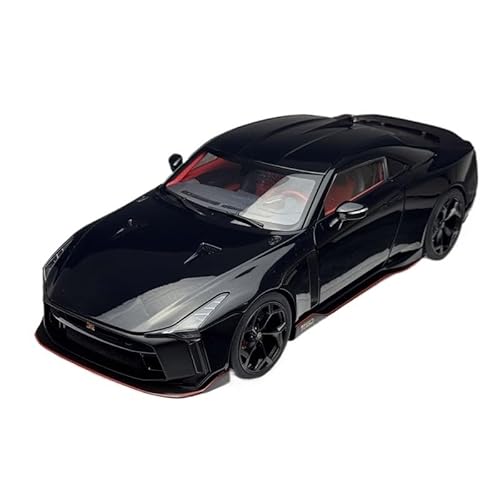 YRXIAO Metall-Automodelle bausatz 1:18 Für Nissan GT-R50 DURCH ITALDESIGN Auto Modell Sammlung Rot Display Dekoration Hobby Für Wohndekorationen(Black) von YRXIAO