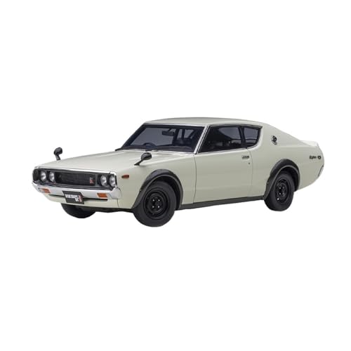 YRXIAO Metall-Automodelle bausatz 1:18 Für Nissan Skyline GT-R (KPGC110) Automodell Geeignet Für Erwachsene Enthusiasten Für Sammeln Von Weiß Für Wohndekorationen von YRXIAO