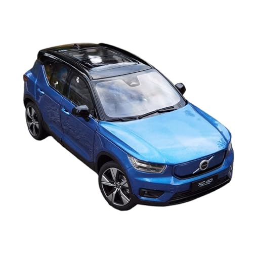 YRXIAO Metall-Automodelle bausatz 1:18 Für Volvo XC40 Pure Electric XC40 2022 Gusslegierung Automodell Weiß Sammlung Dekoration Hobby Für Wohndekorationen(Blue) von YRXIAO