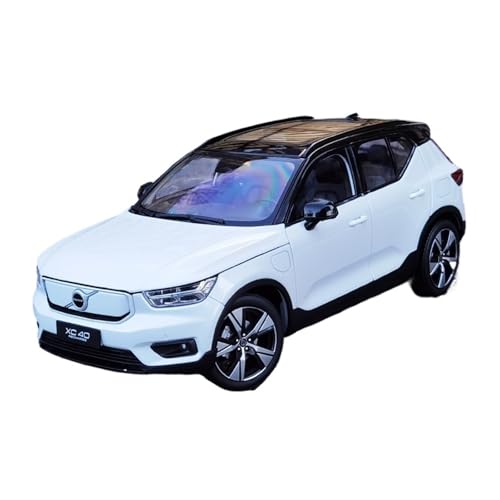 YRXIAO Metall-Automodelle bausatz 1:18 Für Volvo XC40 Pure Electric XC40 2022 Gusslegierung Automodell Weiß Sammlung Dekoration Hobby Für Wohndekorationen(White) von YRXIAO