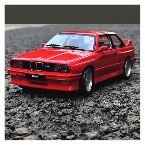 YRXIAO Metall-Automodelle bausatz 1:24 Für BMW M3 E30 1988 Supercar Legierung Auto Modell Druckguss & Spielzeug Fahrzeuge Sammeln Metall Display Sammlung Für Wohndekorationen(Red) von YRXIAO