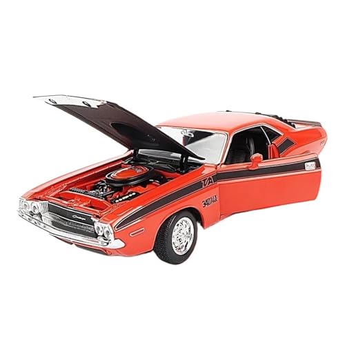 YRXIAO Metall-Automodelle bausatz 1:24 Für Dodge Challenger T/A 1970 Muscle Legierung Auto Modell Diecast Fahrzeug Simitation Spielzeug Für Wohndekorationen(Red) von YRXIAO