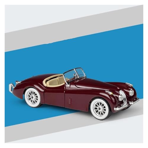 Metall-Automodelle bausatz 1:24 Für Jaguar XK120 Roadster 1951 Legierung Auto Modell Gießt Druck Spielzeug Fahrzeuge Sammeln Hause Display Hobby Für Wohndekorationen(Red) von YRXIAO