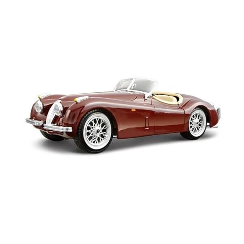 YRXIAO Metall-Automodelle bausatz 1:24 Für Jaguar Xk 120 1951 Roadster Auto Diecast Modell Edition Sport Legierung Fahrzeug Spielzeug Sammlung Grün Rot Für Wohndekorationen(Red) von YRXIAO