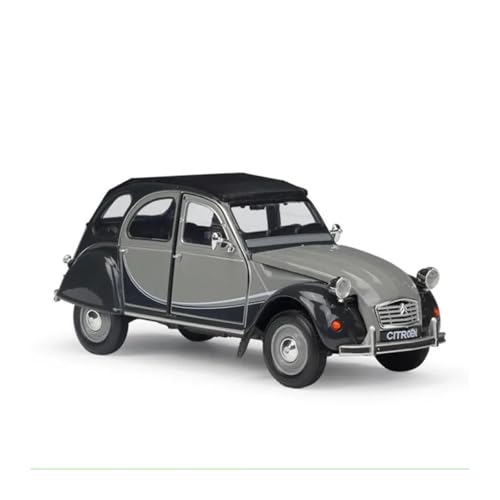 YRXIAO Metall-Automodelle bausatz 1:24 Maßstab Metalllegierung Oldtimer Druckgussmodell Für 2CV 6 Charleston Spielzeug Für Ornament Sammlerstück Für Wohndekorationen(Gray) von YRXIAO