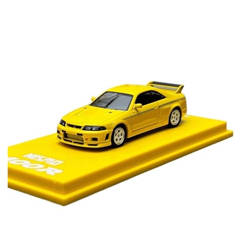 YRXIAO Metall-Automodelle bausatz 1:64 Für Nissan Nismo 400R Buch Auto Gelb Metall Auto Simulation Display Sammlung Dekoration Hobby Für Wohndekorationen von YRXIAO
