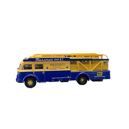 YRXIAO Metall-Automodelle bausatz 1:64 Für Statische FIAT 642 Transporter Doppeldecker-Anhänger Modell Sammlung Spielzeug Auto Hobby Ornamente Display Für Wohndekorationen von YRXIAO