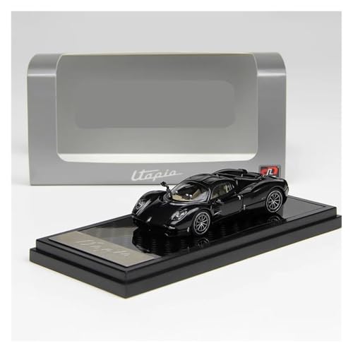 YRXIAO Metall-Automodelle bausatz 1:64 Für Utopia Supercar Legierung Auto Modell Beige Weiß Volle Carbon Dekoration Hause Display Hobby Für Wohndekorationen(Black) von YRXIAO