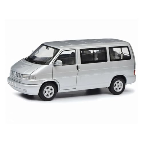 YRXIAO Metall-Automodelle bausatz Campingbus Im Maßstab 1:18 Für VW T4b Westfalia Legierung Voll Offen Classic Van Modell Hobby Collection Für Wohndekorationen(Silver) von YRXIAO