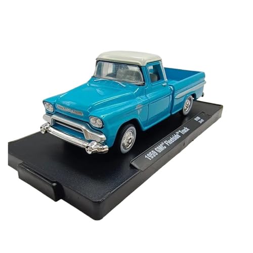 YRXIAO Metall-Automodelle bausatz Diecast 1:64 Für GMC Fleetside 1959 Truck Statische Legierung Automodell Metall Fahrzeug Dekoration Sammlung Display Für Wohndekorationen(Style 1) von YRXIAO