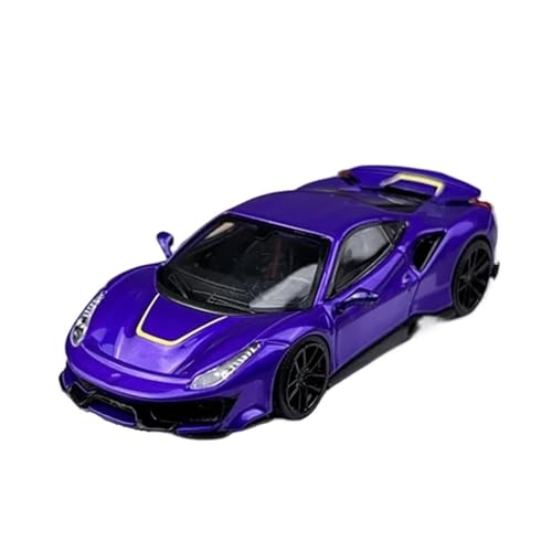 YRXIAO Metall-Automodelle bausatz Diecast Modell Auto 1/64 Für Ferrari Novitec 488 Pista Modell Legierung Auto Sammlung Spielzeug Gedenk Für Wohndekorationen von YRXIAO