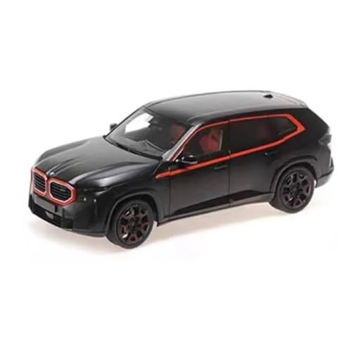 YRXIAO Metall-Automodelle bausatz Für BMW XM 2023 SUV 1:18 Statische Volle Offene Auto Modell Sammlung Hobby Ornamente Display Druckguss Für Wohndekorationen(Black) von YRXIAO