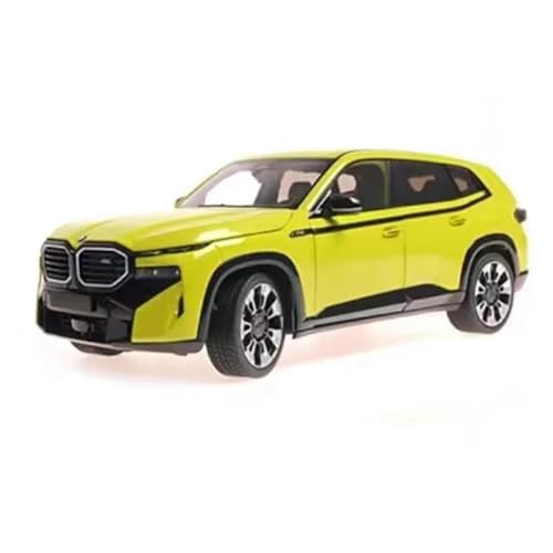 YRXIAO Metall-Automodelle bausatz Für BMW XM 2023 SUV 1:18 Statische Volle Offene Auto Modell Sammlung Hobby Ornamente Display Druckguss Für Wohndekorationen(Yellow) von YRXIAO