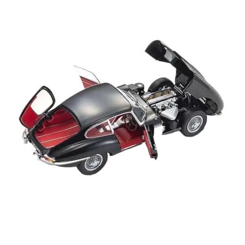 YRXIAO Metall-Automodelle bausatz Für Jaguar E-Type Coupé 1/18 Sportwagenmodell Hobby Sammler-Souvenir-Ornamente Für Wohndekorationen(Black) von YRXIAO