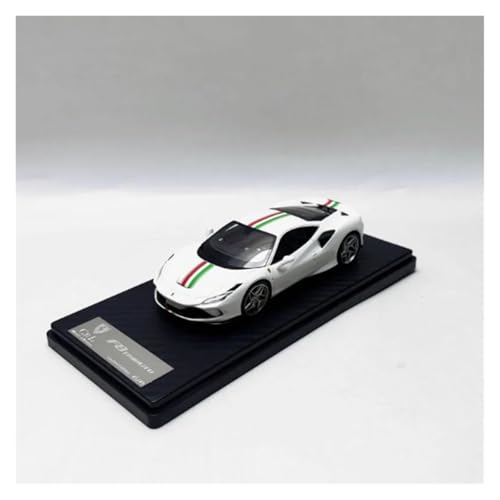 YRXIAO Metall-Automodelle bausatz Maßstab 1/43 Für F8 Tributo Harz Klassische Erwachsene Souvenir Statische Modell Auto Dekoration Hobbys Für Wohndekorationen(White) von YRXIAO