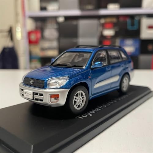 YRXIAO Metall-Automodelle bausatz Maßstab 1 43 für Rongfang Rav4 5-türige Version 2001, Blaue Legierung, statisches Sammlungsauto-Modellfahrzeug Für Wohndekorationen von YRXIAO