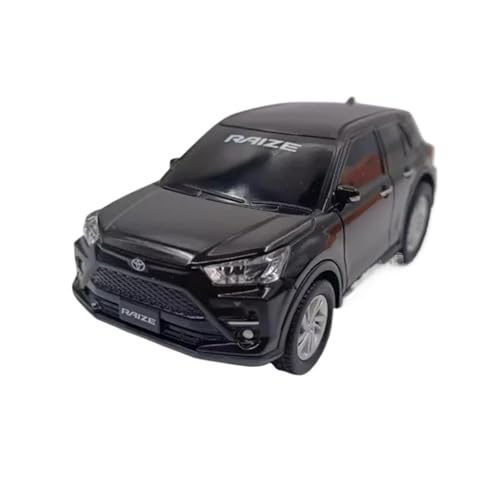 YRXIAO Metall-Automodelle bausatz Maßstab 1: 43 Für RAIZE SUV Druckguss-Legierung Metall Auto Fahrzeug Modell Ornament Sammlung Display Für Wohndekorationen(Black) von YRXIAO