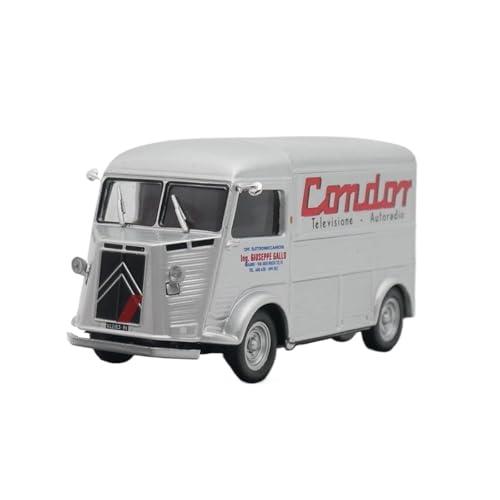 YRXIAO Metall-Automodelle bausatz Maßstab 1:43 Druckgusslegierung Für Citroen Typ H Condor 1964 Van Spielzeug Automodell Statische Anzeige Für Wohndekorationen von YRXIAO