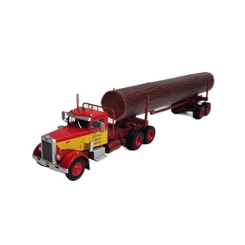 YRXIAO Metall-Automodelle bausatz Maßstab 1:43 Für Peterbilt 281 Holztransporter Legierung Statischer Traktoranhänger Modell Hobby-Sammlung Für Wohndekorationen von YRXIAO