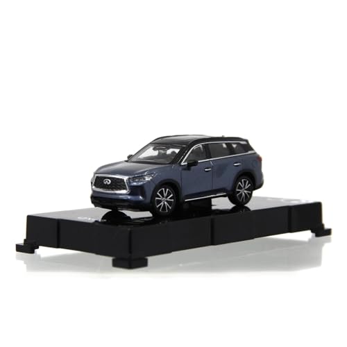 YRXIAO Metall-Automodelle bausatz Miniatur Auto Modell 1 64 Für Infiniti QX60 2022 Metall Skala Fahrzeug Spielzeug Display Geschenk Für Wohndekorationen(Blau) von YRXIAO
