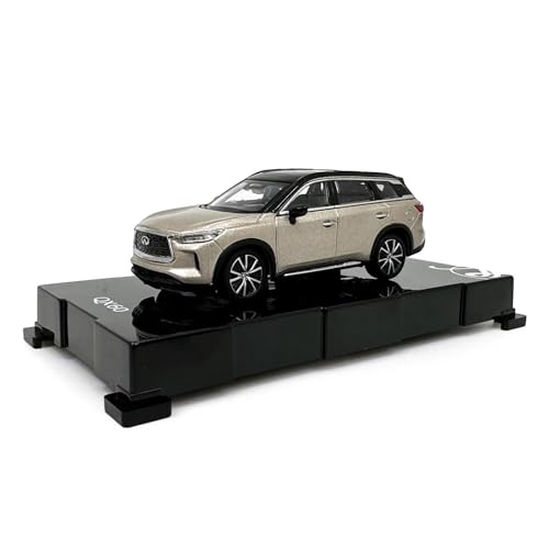 YRXIAO Metall-Automodelle bausatz Miniatur Auto Modell 1 64 Für Infiniti QX60 2022 Metall Skala Fahrzeug Spielzeug Display Geschenk Für Wohndekorationen(Gold) von YRXIAO