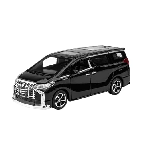 YRXIAO Metall-Automodelle bausatz Miniaturmodell Im Maßstab 1 24 Für Toyota Alphard Simulation Statischen Fahrzeugs Aus Legierung Spielzeugmodell Geschenk Für Wohndekorationen(Schwarz) von YRXIAO