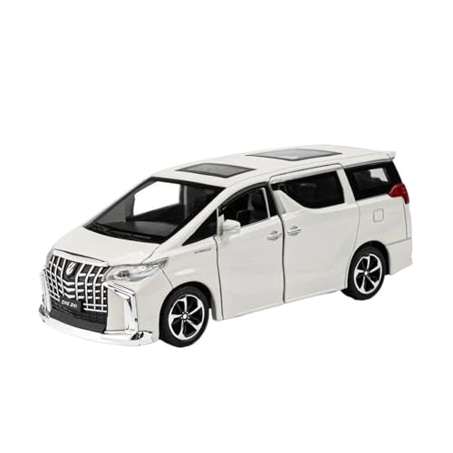 YRXIAO Metall-Automodelle bausatz Miniaturmodell Im Maßstab 1 24 Für Toyota Alphard Simulation Statischen Fahrzeugs Aus Legierung Spielzeugmodell Geschenk Für Wohndekorationen(White) von YRXIAO