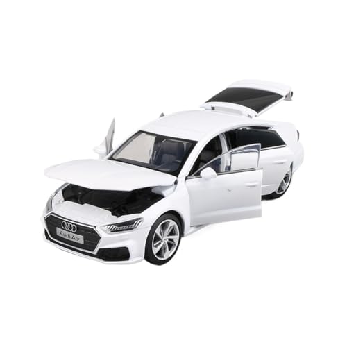 YRXIAO Metall-Automodelle bausatz Modellauto 1 32 Für Audi A7 Simulation Legierung Automodell Sound Und Licht Lenkung Stoßdämpfer Sammlung Für Wohndekorationen(White) von YRXIAO