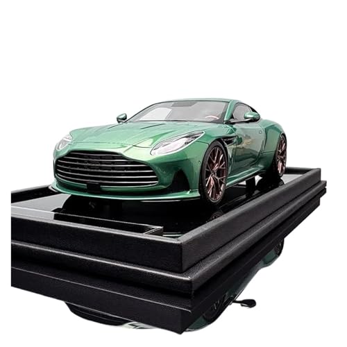 YRXIAO Modellbausatz Auto 1/18 Für Aston Martin DB12 Coupé Resin Car Model Collection Limited Edition Alloy Model Collectible Alloy Car Modelle Für Wohndekorationen(Green) von YRXIAO