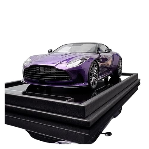 YRXIAO Modellbausatz Auto 1/18 Für Aston Martin DB12 Coupé Resin Car Model Collection Limited Edition Alloy Model Collectible Alloy Car Modelle Für Wohndekorationen(Purple) von YRXIAO