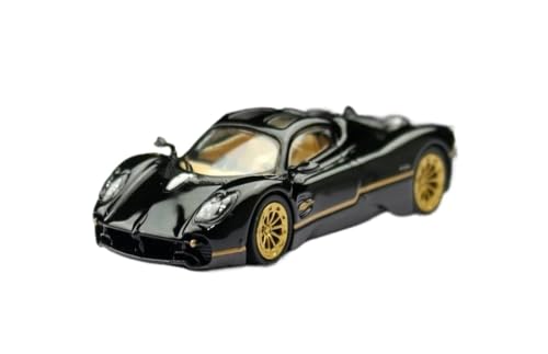 YRXIAO Modellbausatz Auto 1/64 für Pagani Utopia Super Sport Miniatur Modell Moderne Spielzeug Auto Fahrzeug Frei Räder Druckguss Legierung Modell Für Wohndekorationen(Black) von YRXIAO