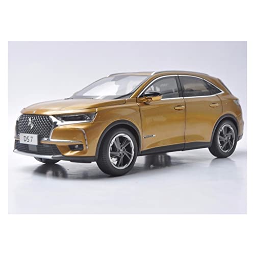 YRXIAO Modellbausatz Auto 1 18 Für Citroen DS7 2018 Gold SUV Zinklegierung Simulation Automodell Für Erwachsenes Geschäftsgeschenk Für Wohndekorationen von YRXIAO